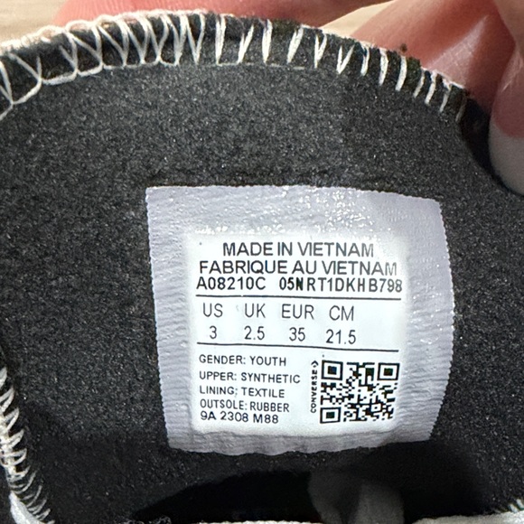 Converse Sparkling Gold High-Tops - Picture 6 of 7